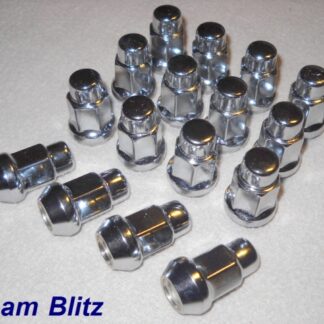 Lug Nut Set, Capri II Chrome Acorn